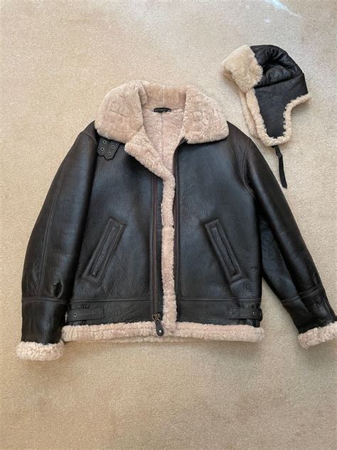 brown military bomber jacket replica